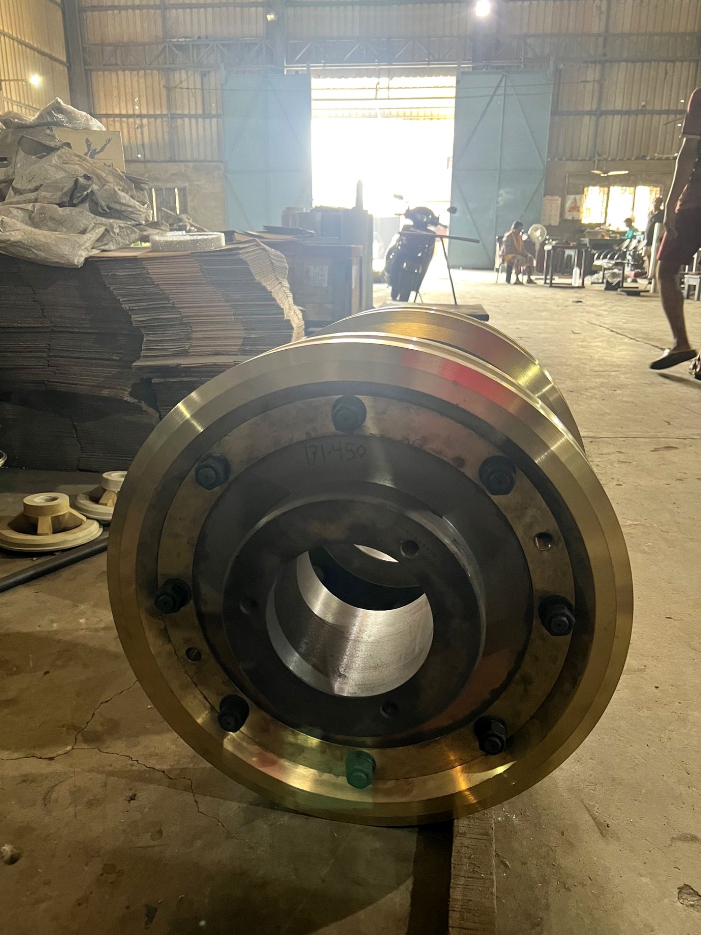 Machined industrial component manufactured by The IndoTech Plant Services